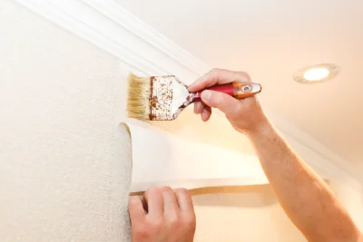 Pose de papier peint à Yzengremer — revêtements muraux et toiles de verre